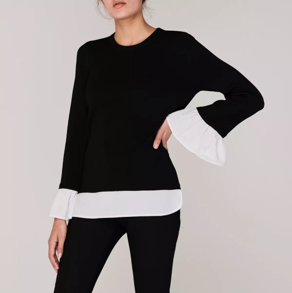 LINEA layered women's sweater